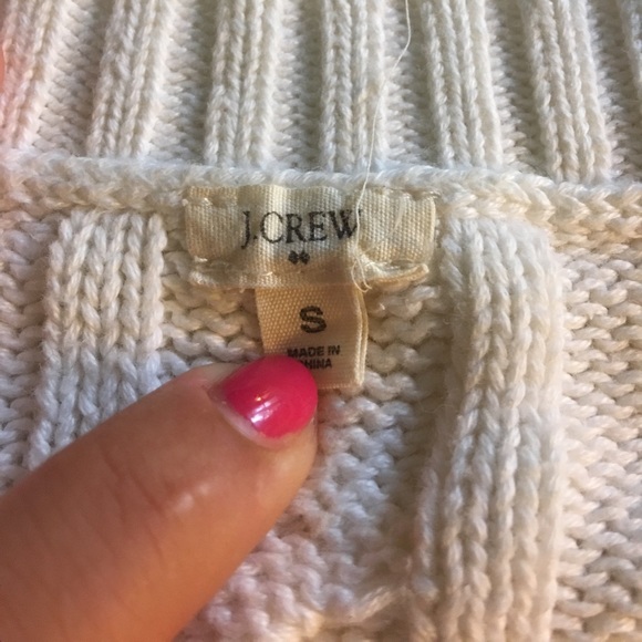 Jcrew Women's Striped Cable Sweater, Small - Picture 2 of 4