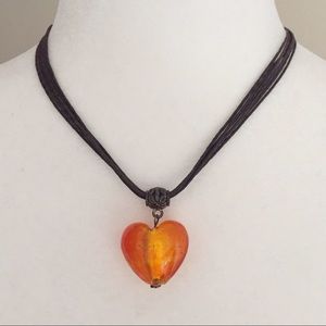 Acrylic Heart Necklace