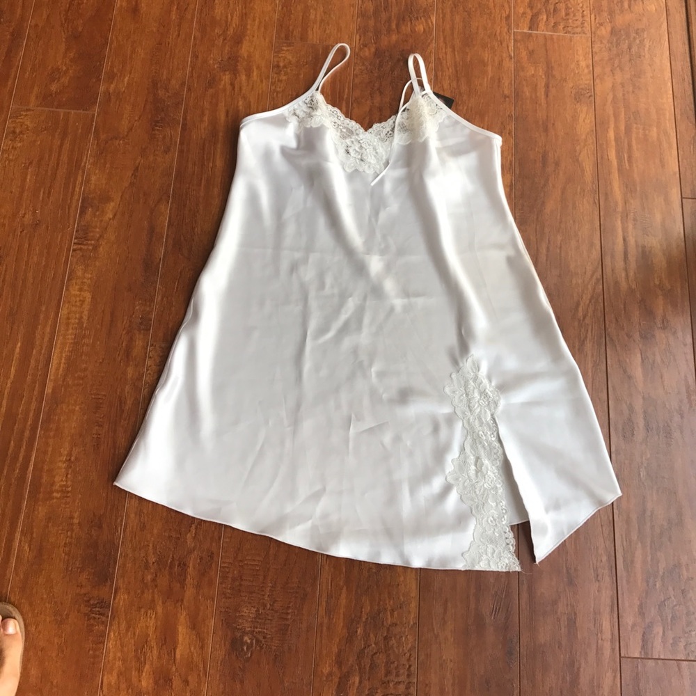 White chemises or slip.