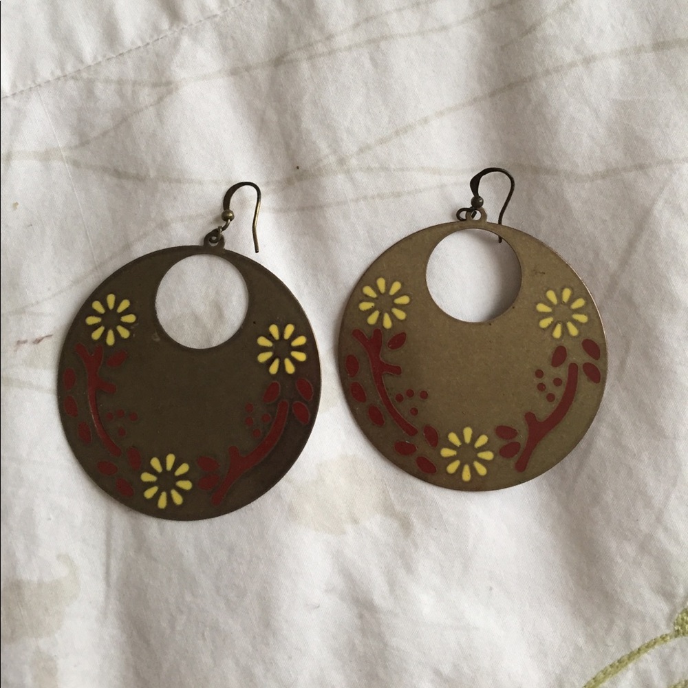 Brass earrings