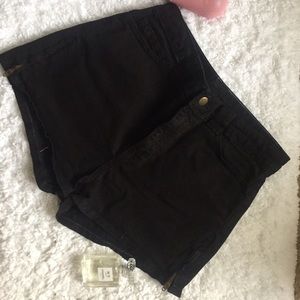 American Apparel Black High Waist Shorts