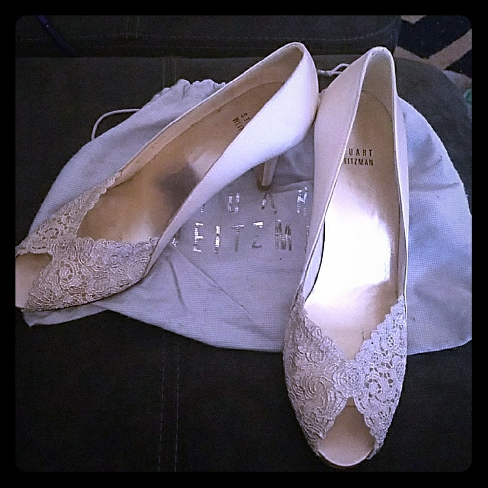 Stuart Weitzman Silk bridal shoes