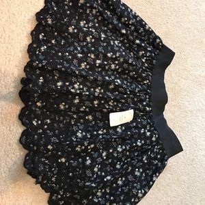 Scalloped Floral Skirt