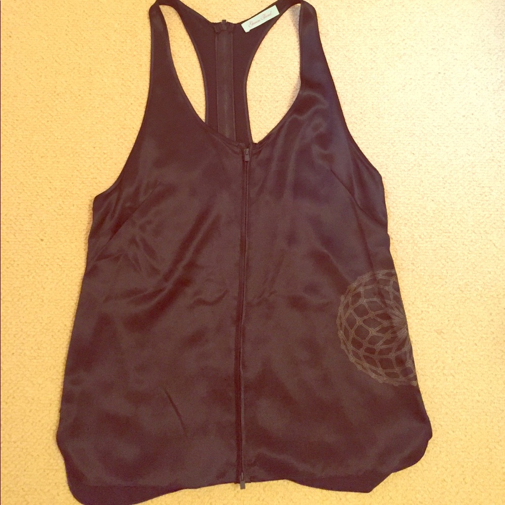 Gergen Ford 100% silk racerback tank top