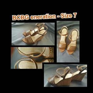 BCBGeneration Wedge Sandals - Size 7
