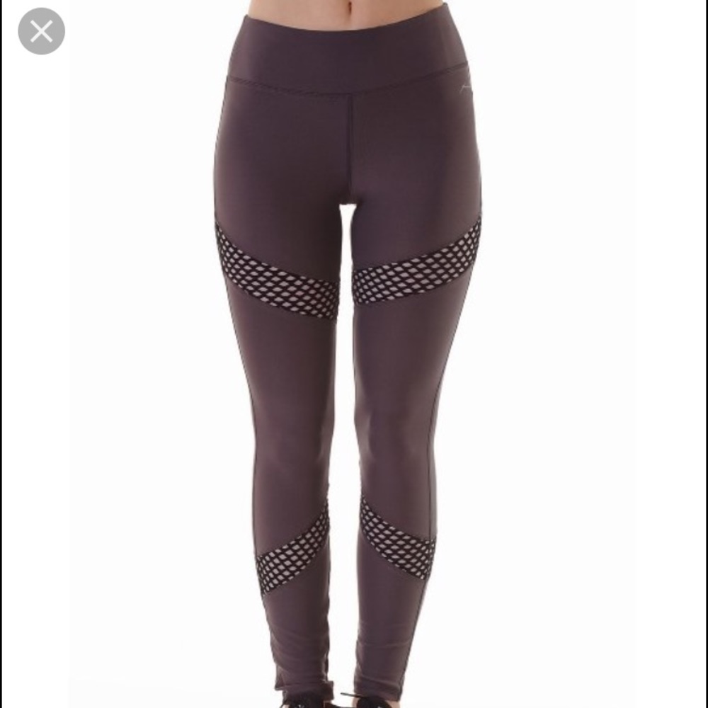 X by Gottex, Navy Leggings with black mesh panels