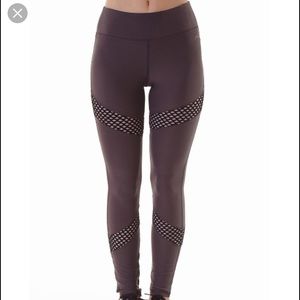 X by Gottex, Navy Leggings with black mesh panels