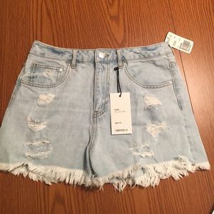 Forever21 Distressed/Frayed Denim shorts