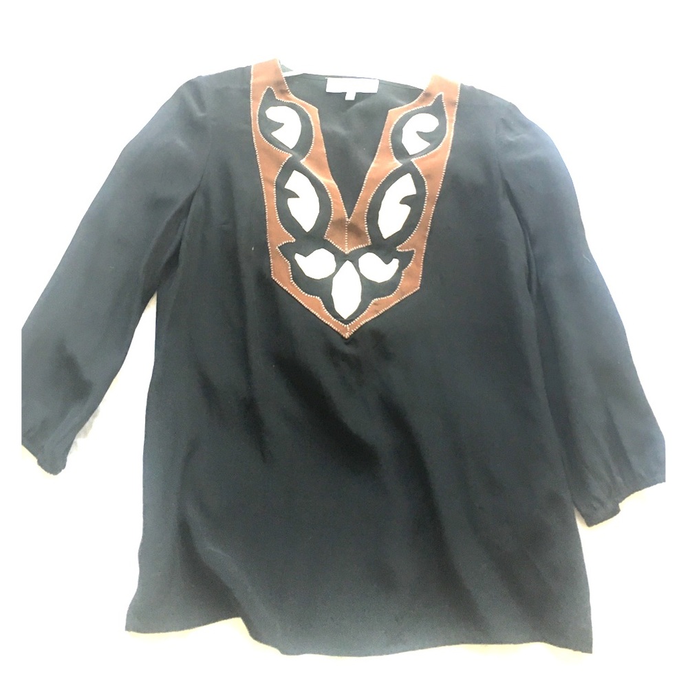 Black Silk Tibi Shirt