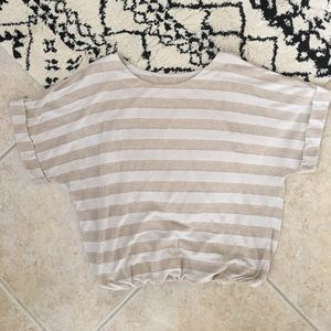INC Metallic Striped Top