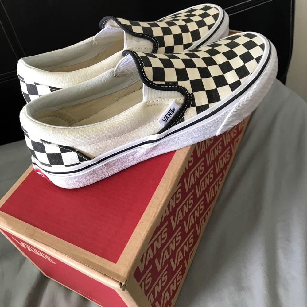 Checkered Vans Sz 6.5 women's