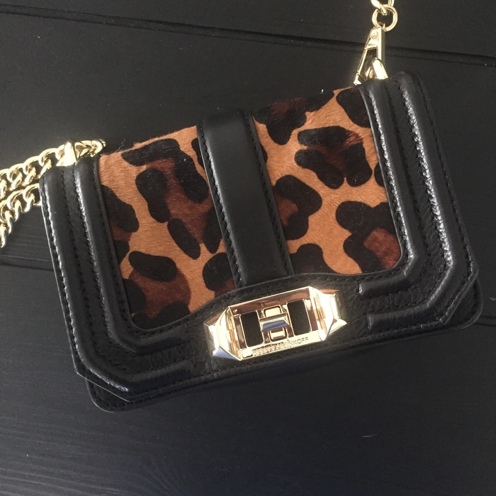 Rebecca Minkoff Mini Love Leopard Print Crossbody