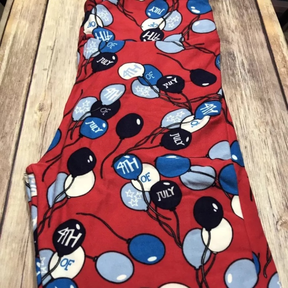 Lularoe one size legging Americana balloons