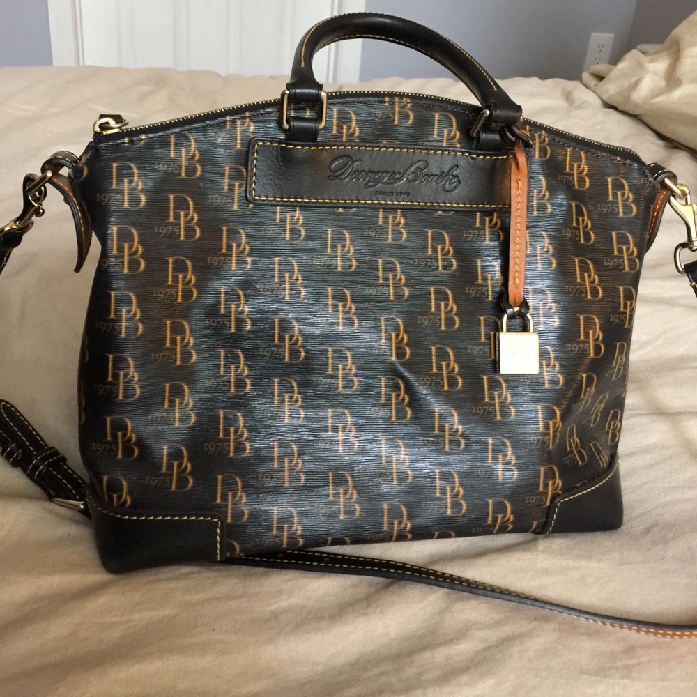 Dooney & Bourke 1975 DB Signature satchel & wallet