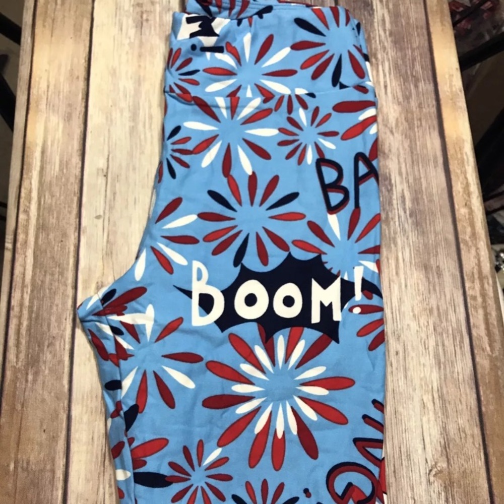 Lularoe leggings one size os Americana boom