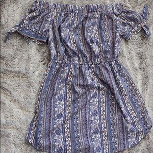 Off the shoulder bohemian dress