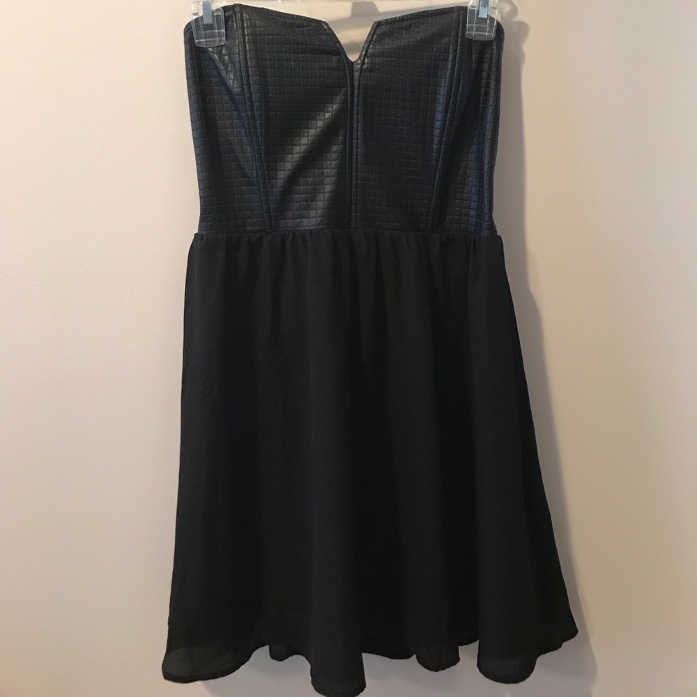 Black Strapless Dress
