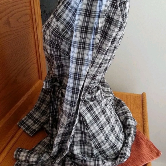 CONVERSE One Star plaid Tunic Shirt Top sz XS - Picture 6 of 8