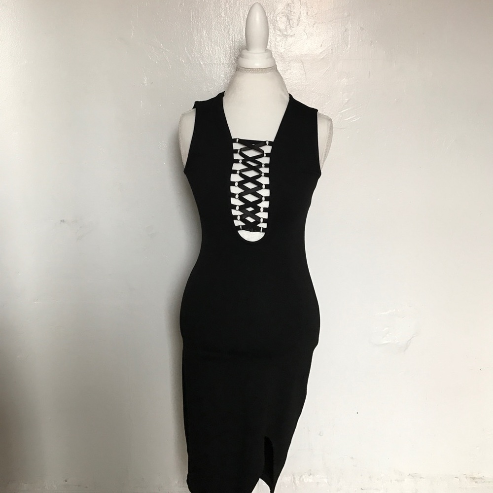 LF Black Midi dress