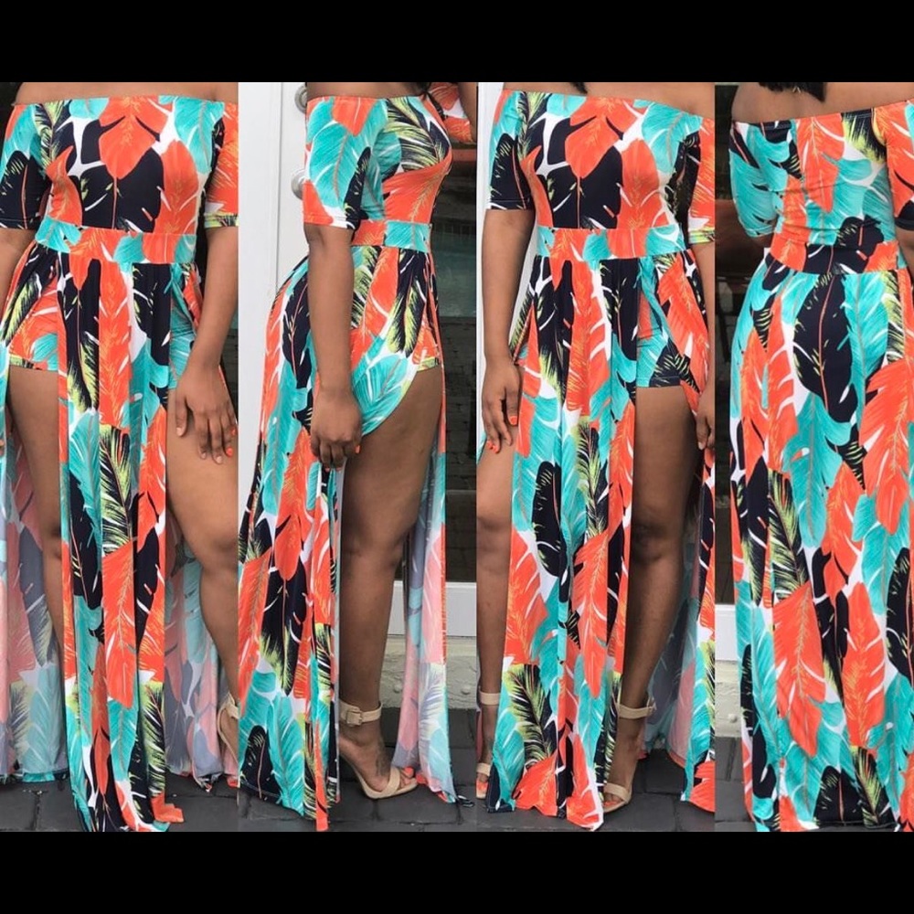 Long Romper short set classy