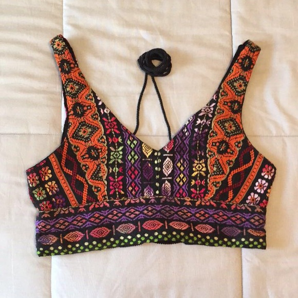 Tribal Print Crop