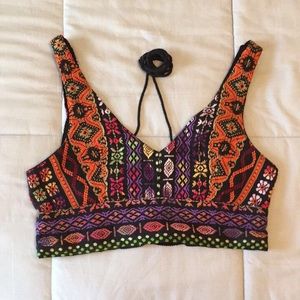 Tribal Print Crop
