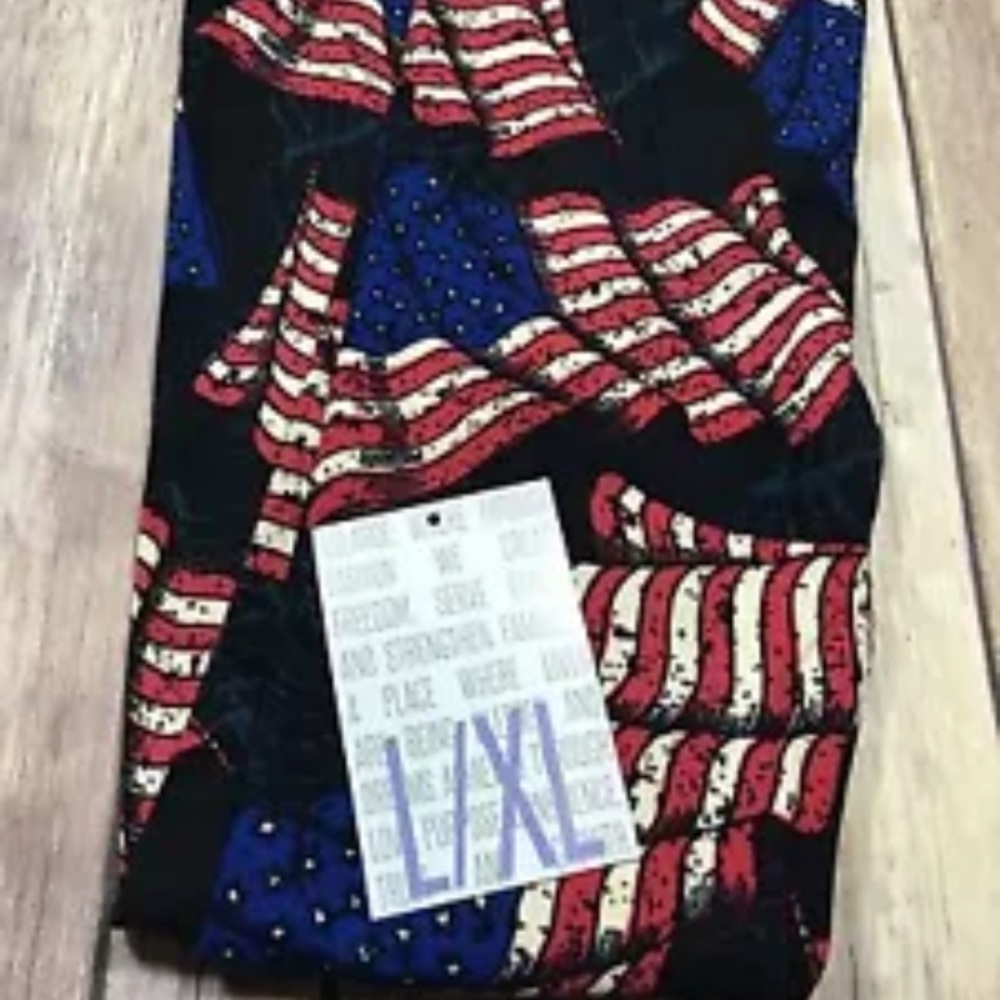 Lularoe leggings one size flags Americana