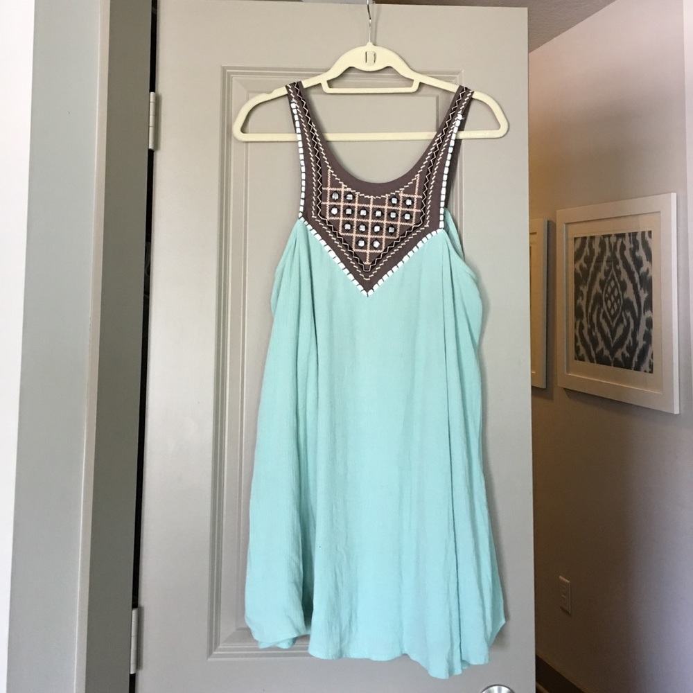 Turquoise sun dress