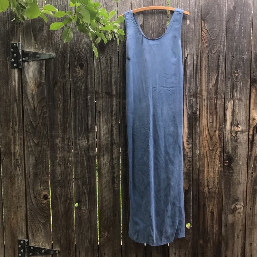 Silky soft cornflower blue dress