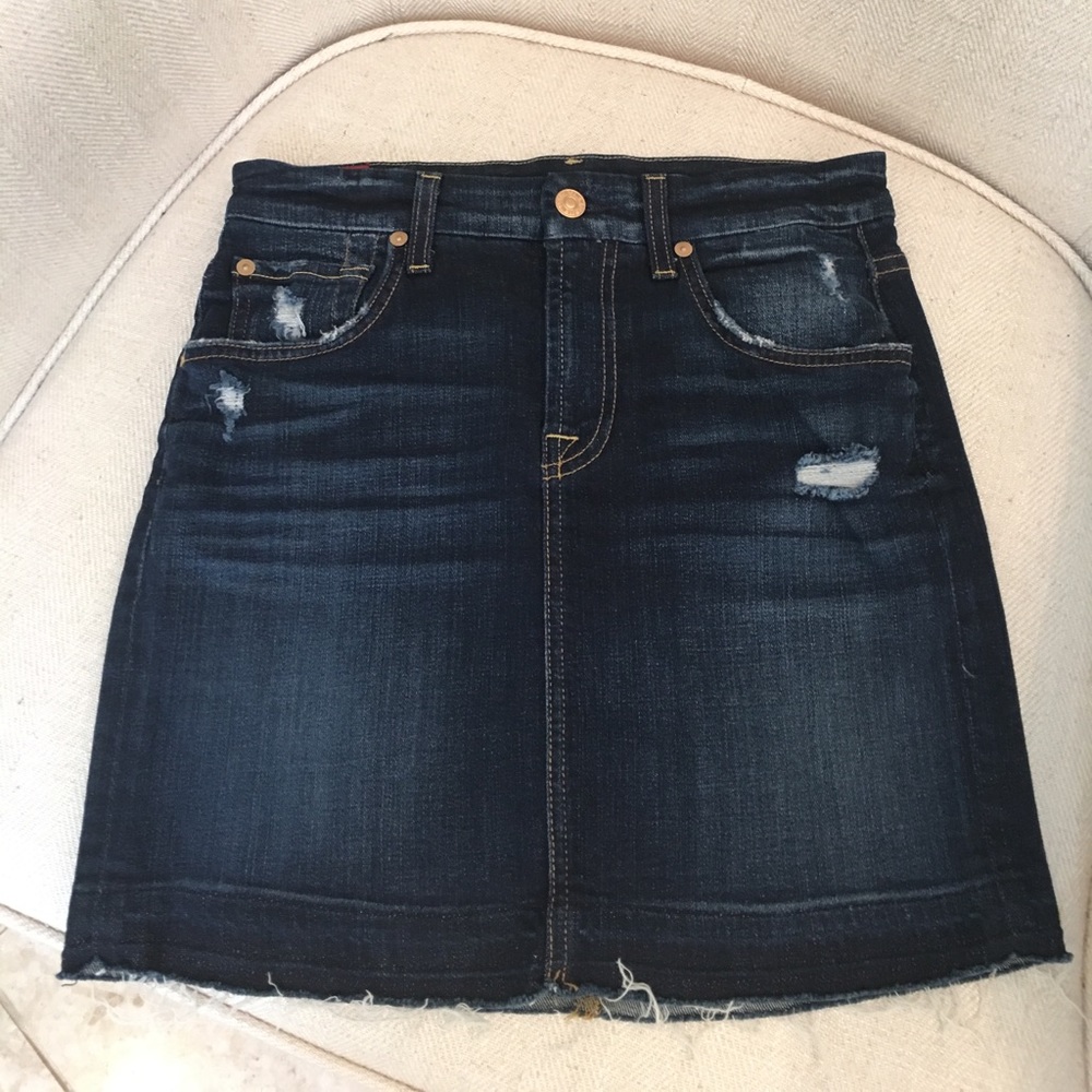 7 for all Mankind denim skirt