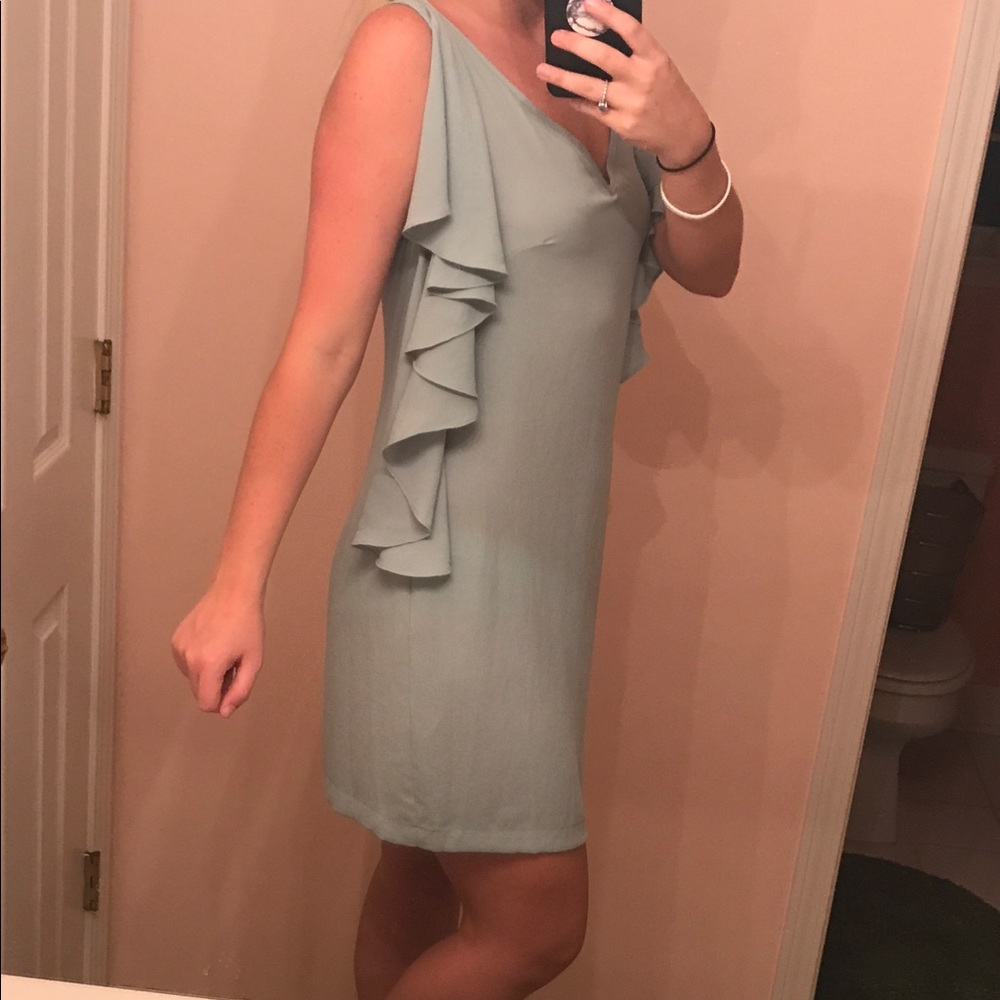 Turquoise mini dress