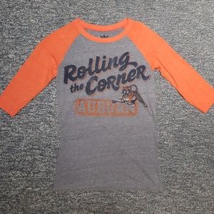 Auburn University Tigers Raglan Top (NWOT)