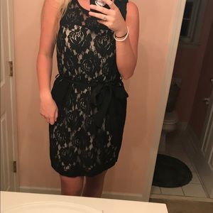 Black lace dress