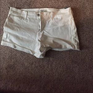 Abercrombie white shorts.