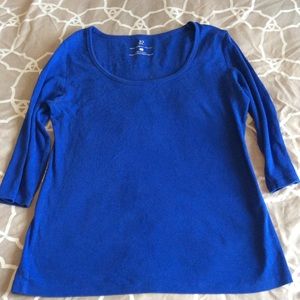 NEW YORK & CO. Royal Blue Crew Neck Top