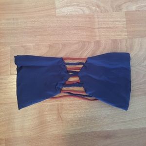 Strapless bathing suit top