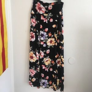 floral maxi skirt