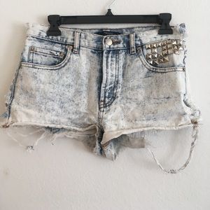 acid wash shorts