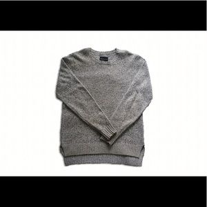 Modern Amusement Cozy Knit Gray Marle Sweater