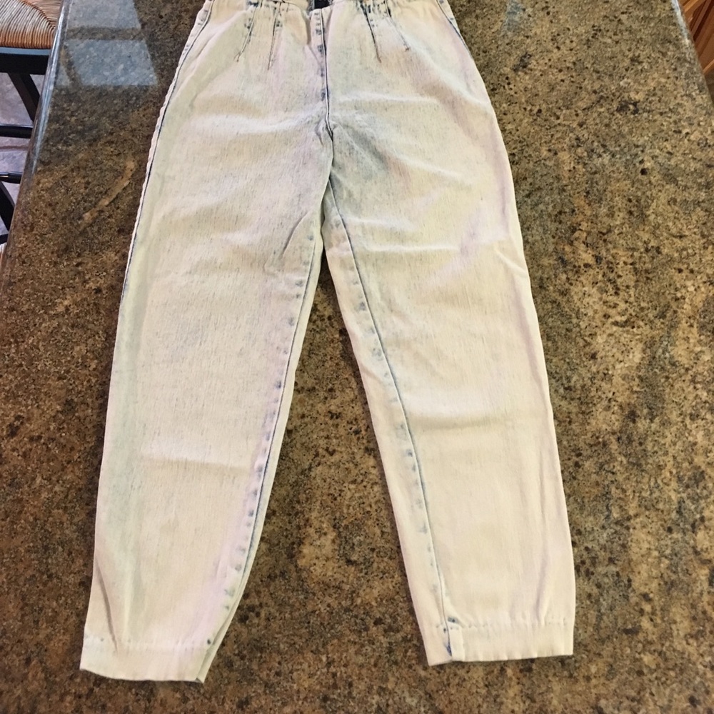 80s acid wash jeans pegged leg