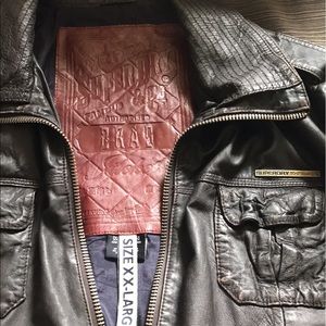 SuperDry BRAD Genuine leather jacket
