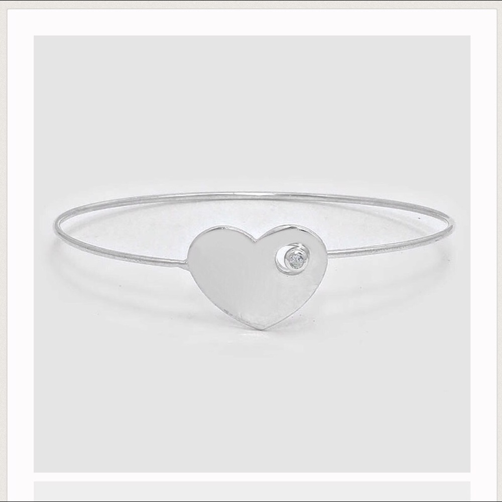 SALE!! Silver-toned Heart Bracelet