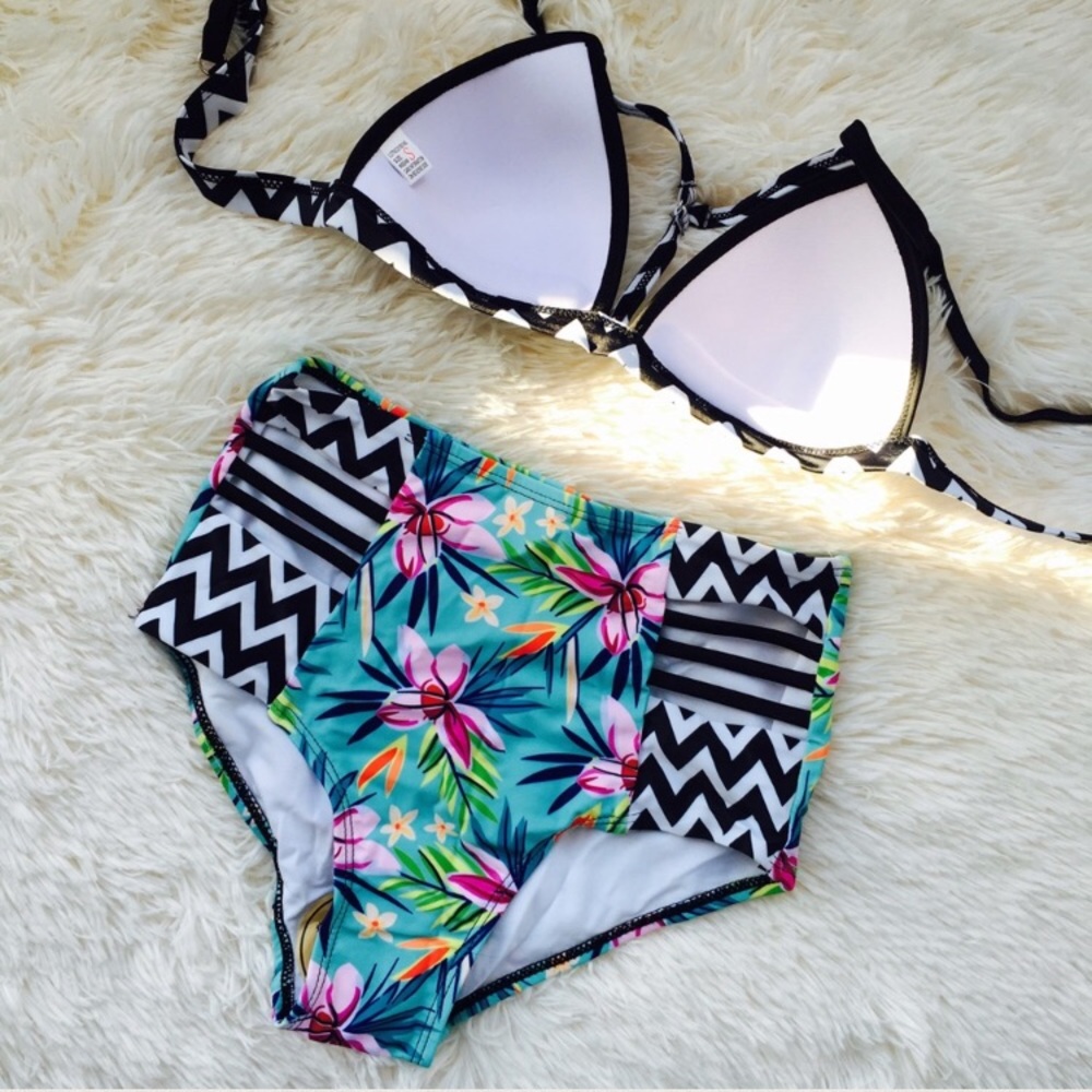 🌸"Candace" || Strappy High-Waisted Bikini 🌸 - Picture 3 of 6