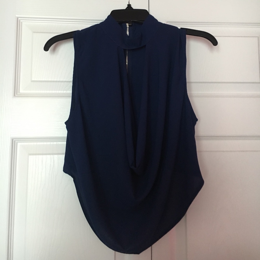 Royal Blue Elegant Top