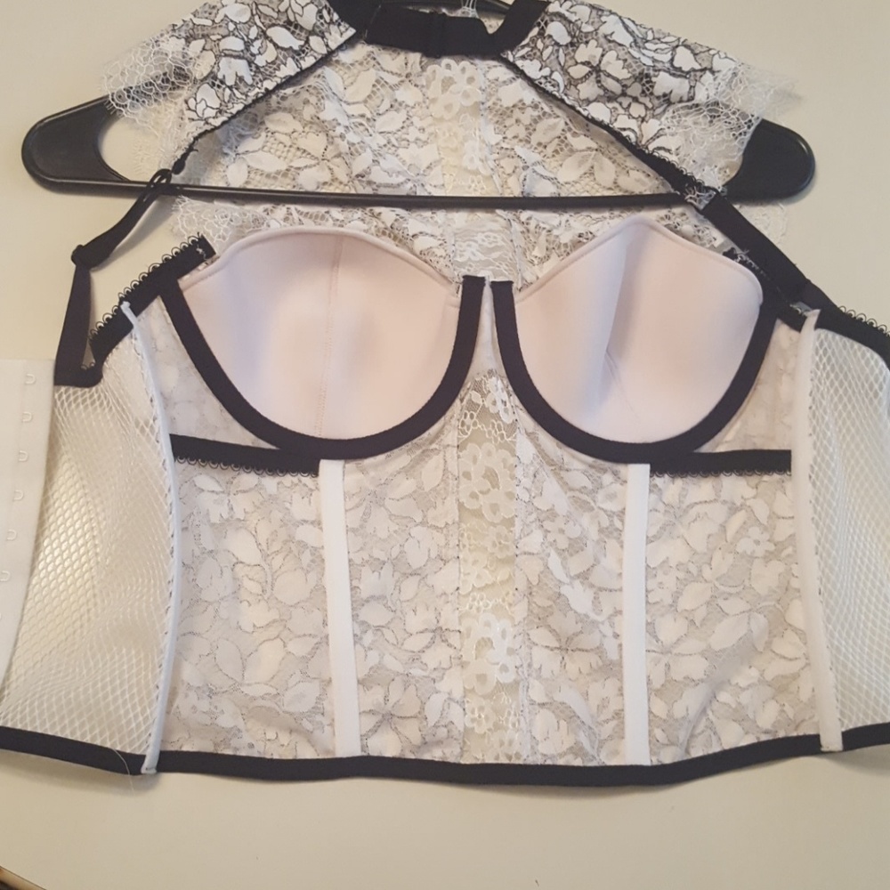 Nwt Victoria's Secret High Neck Corset Size 36/C - Picture 5 of 7