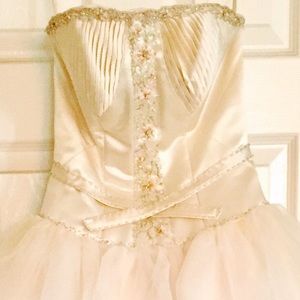 One of a kind, off a designers studio floor dress.