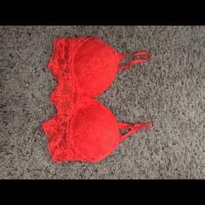 PINK lace push up bra