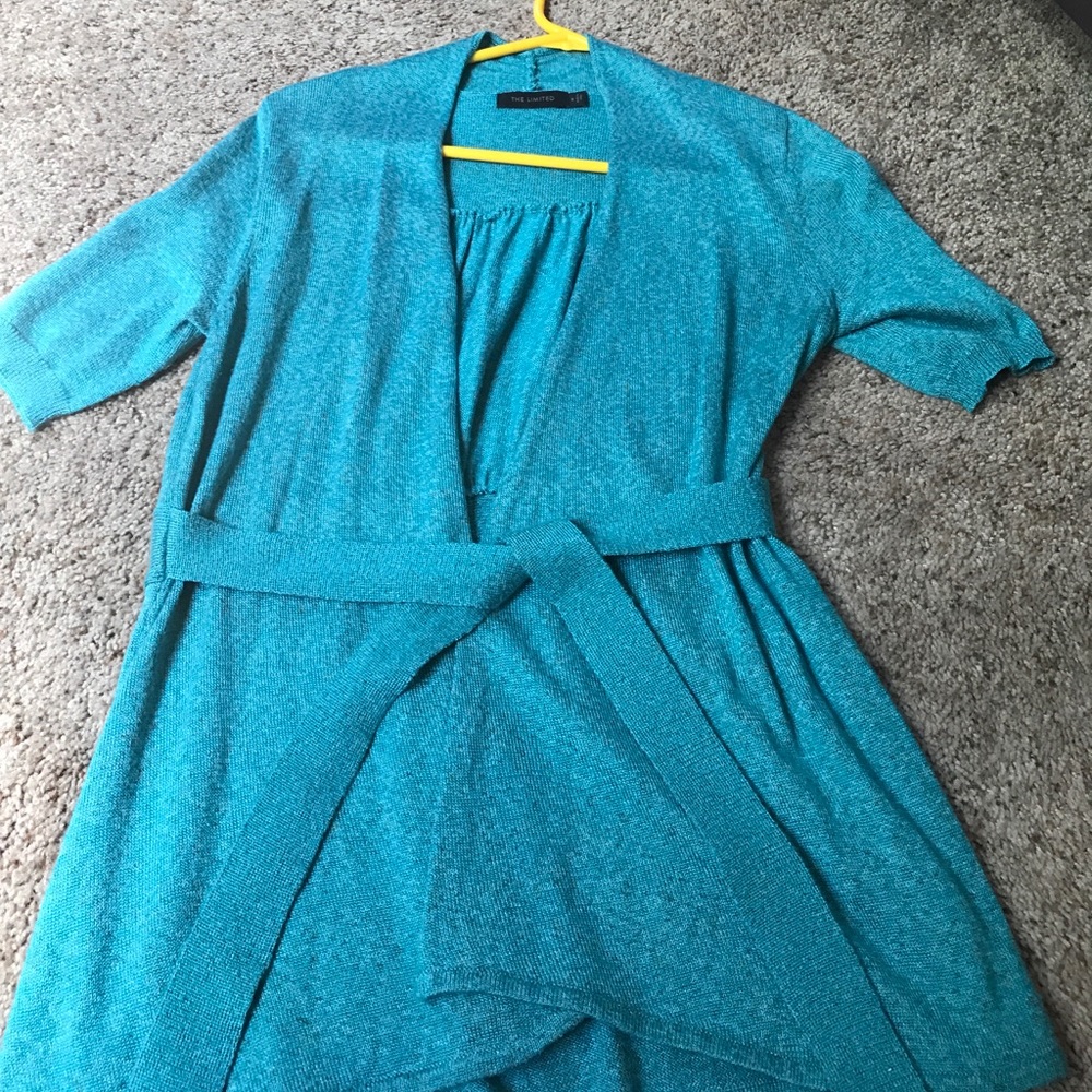 The Limited short sleeve wrap sweater