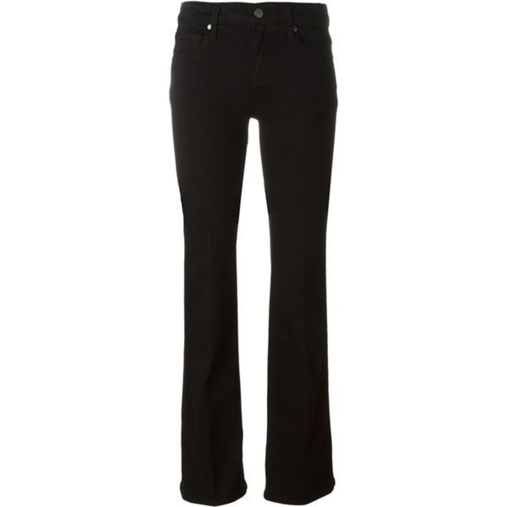 Paige denim petite black bootcut jeans, size 25