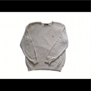 Vintage Polo by Ralph Lauren Knit Cream Sweater